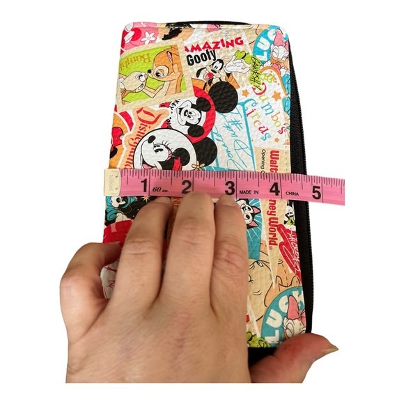 Disney Parks Mickey Mouse and Friends Pebbled Vegan Leather Full Sized Wallet - Picture 9 of 9